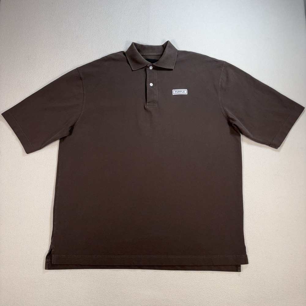 Purple Brand Polo Shirt Men's M Brown